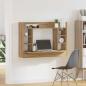 Preview: Wandmontierter Schreibtisch Artisan Oak 105x48x75 cm Brett-Schichtstoff