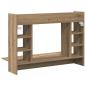 Preview: Wandmontierter Schreibtisch Artisan Oak 105x48x75 cm Brett-Schichtstoff