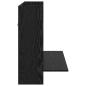 Preview: Wandmontierter Schreibtisch Schwarz Eiche 105x48x75 cm Holzwerkstoff