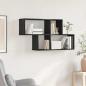 Preview: ARDEBO.de - Wandregal Schwarze Eiche 100x25x53 cm MDF