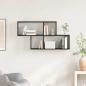 Preview: Wandregal Schwarze Eiche 100x25x53 cm MDF