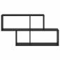 Preview: Wandregal Schwarze Eiche 100x25x53 cm MDF
