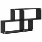 Preview: Wandregal Schwarze Eiche 100x25x53 cm MDF