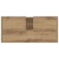 Preview: Waschbecken Schrank Massivholz Eiche 63x29x55 cm Holzwerkstoff