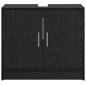 Preview: Waschschrank schwarzes Eichenholz 63x29x55 cm Holzwerkstoff