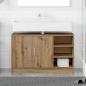 Preview: ARDEBO.de - Waschbeckenschrank Artisan Eiche 90x29x55 cm Holzwerkstoff