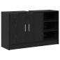 Preview: Spülenschrank Schwarz Eiche 90x29x55 cm Holzwerkstoff