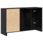 Preview: Badezimmerschrank Schwarz Eichen-Optik 90 x 29 x 55 cm