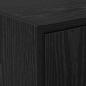 Preview: Badezimmerschrank Schwarz Eichen-Optik 90 x 29 x 55 cm