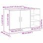 Preview: Badezimmerschrank Schwarz Eichen-Optik 90 x 29 x 55 cm