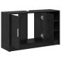 Preview: Spülenschrank Schwarz Eiche 90x29x55 cm Holzwerkstoff