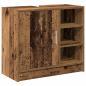 Preview: Waschtisch-Schrank Altholz 63x29x55 cm Massivholz