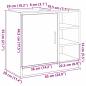 Preview: Badezimmerschrank Altholz 63 x 29 x 55 cm Holzwerkstoff