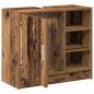 Preview: Waschtisch-Schrank Altholz 63x29x55 cm Massivholz