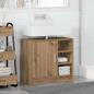 Preview: Waschbecken-Schrank Artisan Eiche 63x29x55 cm Holzwerkstoff