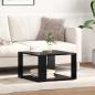 Preview: Couchtisch Schwarz Eiche 51,5x51,5x30 cm Holzwerkstoff