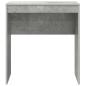Preview: Computertisch Beton Grau Spanplatte mit Beton-Look 70 x 40 x 76 cm