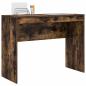 Preview: Schreibtisch Geräucherte Eiche Spanplatten 100 x 40 x 76 cm