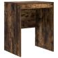 Preview: Schreibtisch Geräucherter Eiche Engineered Wood 60 x 50 x 76 cm