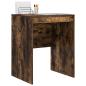 Preview: Schreibtisch Geräucherter Eiche Engineered Wood 60 x 50 x 76 cm