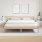 Preview: Bettgestell mit Kopfteil 200x220 cm Massivholz Kiefer
