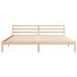 Preview: Bettgestell mit Kopfteil 200x220 cm Massivholz Kiefer