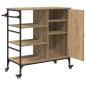 Preview: Küchenwagen Artisan Eiche 87,5x38,5x84,5 cm Holzwerkstoff