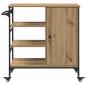 Preview: Küchenwagen Artisan Eiche 87,5x38,5x84,5 cm Holzwerkstoff