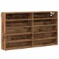 Preview: Vitrine Schrank Alte Holz 100x15x58 cm Holzwerkstoff