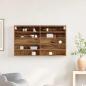 Preview: Vitrine Schrank Alte Holz 100x15x58 cm Holzwerkstoff