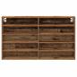Preview: Vitrine Schrank Alte Holz 100x15x58 cm Holzwerkstoff