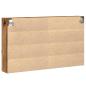 Preview: Vitrine Schrank Alte Holz 100x15x58 cm Holzwerkstoff