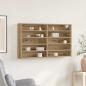 Preview: ARDEBO.de - Vitrine Schrank Artisan Eiche 100x15x58 cm Holzwerkstoff