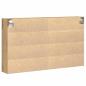 Preview: Vitrine Schrank Artisan Eiche 100x15x58 cm Holzwerkstoff