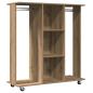 Preview: Kleiderschrank mit Rollen Artisan Eiche 102x38x110 cm Holzwerkstoff