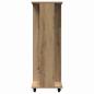 Preview: Kleiderschrank mit Rollen Artisan Eiche 102x38x110 cm Holzwerkstoff