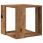Preview: Couchtisch Altes Holz Massives recyceltes Holz 32 x 32 x 30 cm