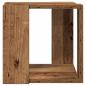 Preview: Couchtisch Altes Holz Massives recyceltes Holz 32 x 32 x 30 cm