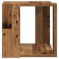 Preview: Couchtisch Altes Holz Massives recyceltes Holz 32 x 32 x 30 cm