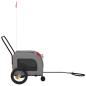 Preview: Roter Haustierbuggy Rot Polyester, Metall 124 x 53 x 53 cm