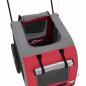 Preview: Roter Haustierbuggy Rot Polyester, Metall 124 x 53 x 53 cm