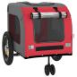 Preview: Roter Haustierbuggy Rot Polyester, Metall 124 x 53 x 53 cm