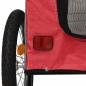 Preview: Roter Haustierbuggy Rot Polyester, Metall 124 x 53 x 53 cm