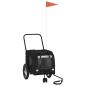Preview: schwarzer Haustierkinderwagen Schwarz Metall, Stoff