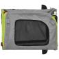 Preview: Grüner Hunde-Kinderwagen Polyester, Stahl 124 x 53 x 53 cm Faltbar