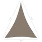 Preview: Sonnensegel Oxford-Gewebe Dreieckig 5x6x6 m Taupe