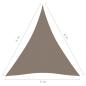 Preview: Sonnensegel Oxford-Gewebe Dreieckig 4x4x4 m Taupe