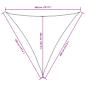 Preview: Sonnensegel Oxford-Gewebe Dreieckig 4x4x4 m Taupe