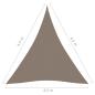 Preview: Sonnensegel Oxford-Gewebe Dreieckig 4,5x4,5x4,5 m Taupe