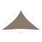 Preview: Sonnensegel Oxford-Gewebe Dreieckig 3x3x4,24 m Taupe